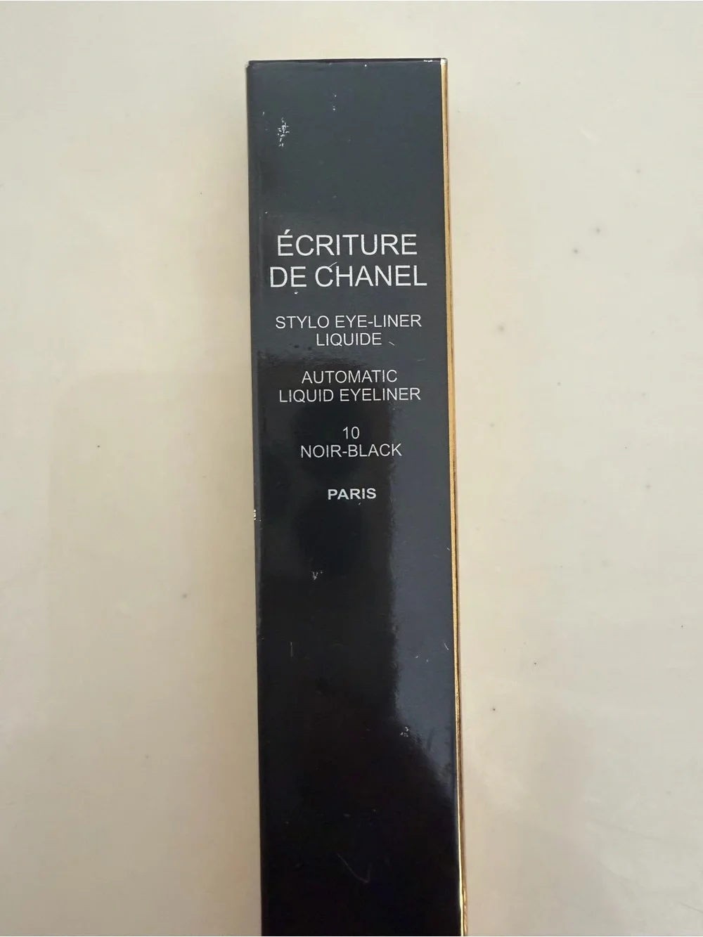 CHANEL Écriture Liquid Eye Liner - Noir Black with Gold Trim